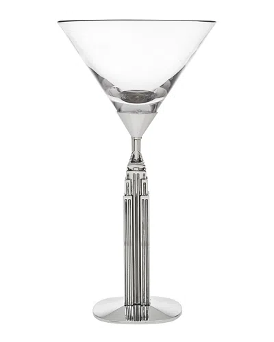 Godinger Landmark Empire State Martini Glass In White