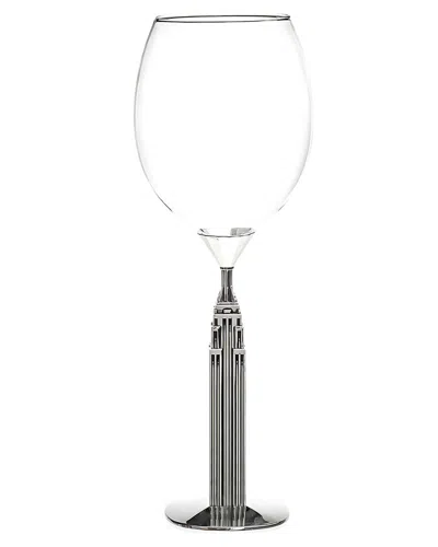 Godinger Landmark Chrysler Wine Glass In Transparent