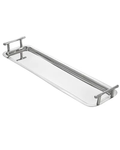Godinger Large Droplet Steel Tray In Silver