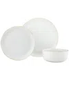 Godinger Linear Porcelain 12pc Dinnerware Set