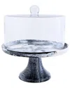 Godinger Lucente Resin Cake Stand And Dome