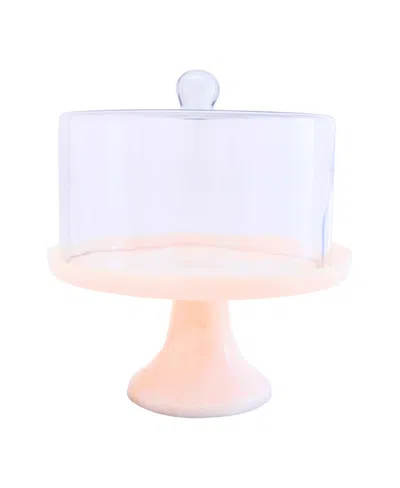 GODINGER LUCENTE RESIN CAKE STAND AND DOME