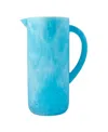 Godinger Lucente Resin Matte Beverage Pitcher In Blue