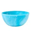 Godinger Lucente Resin Matte Salad Bowl In Blue