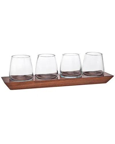 Godinger Magnus Set Of 4 Dof Glasses In Transparent