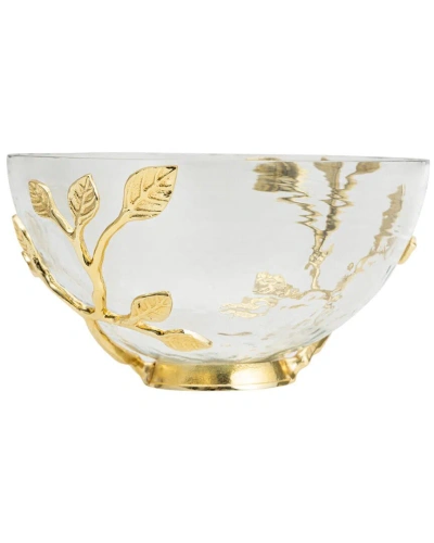 Godinger Marble Queen Large Serving Bowl In Gold