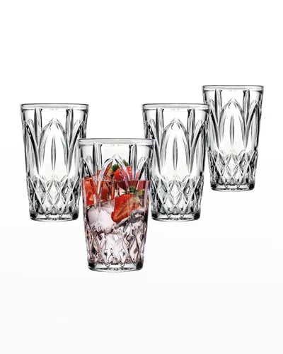 Godinger Martense Highball Glasses, Set Of 4 In Clear