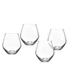 Godinger Meridian Stemless Glasses, Set Of 4 In Transparent