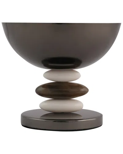 Godinger Midnight Pebble Footed Nut Bowl In Black