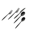 Godinger Milano Midnight 20 Piece Flatware Set, Service For 4 In Black