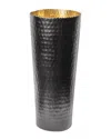 Godinger Munro Hammered Vase In Black