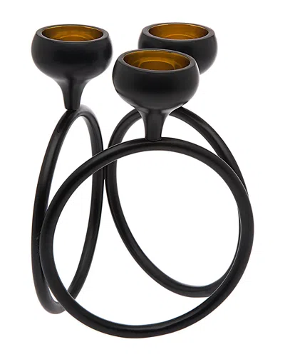 Godinger Nero D'oro Candelabra In Black