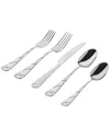 Godinger Olympia Sandblasted 18/0 Stainless Steel 20pc Flatware Set In Silver