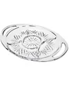 Godinger Oval Handled Section Server In Transparent
