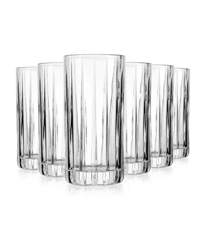 Godinger Parallels Highball Glasses, Set Of 6 In Clear