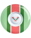 GODINGER GODINGER PICKLE BALL STRIPED MELAMINE CHIP-N-DIP