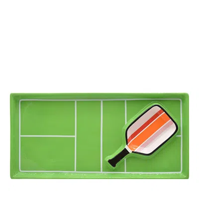 Godinger Pickleball 15 Chip 'n Dip In Green