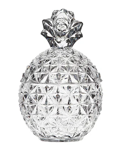 Godinger Pineapple Crystal Candy Jar In Gray