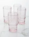 Godinger Pink Claro Highball Glasses, Set Of 4