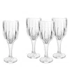 Godinger Pleat Goblets, Set Of 4 In Transparent