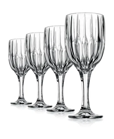 Godinger Pleat Goblets Set Of 4, In Clear