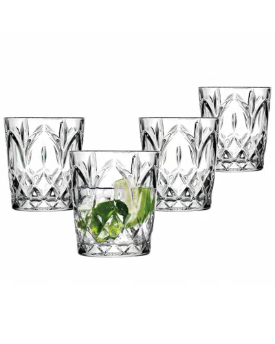 Godinger Martense Double Old-fashioned Glasses, Set Of 4 In Clear