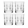 Godinger Radius Plaid Double Old Fashioned Glasses, Set Of 4
