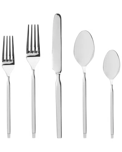 Godinger Ramp 18/0 Stainless Steel 20pc Flatware Set In Silver