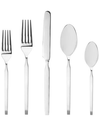Godinger Ramp Satine 18/10 Stainless Steel 20pc Flatware Set In Silver