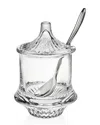 Godinger Regal Covered Jam Jar In Clear