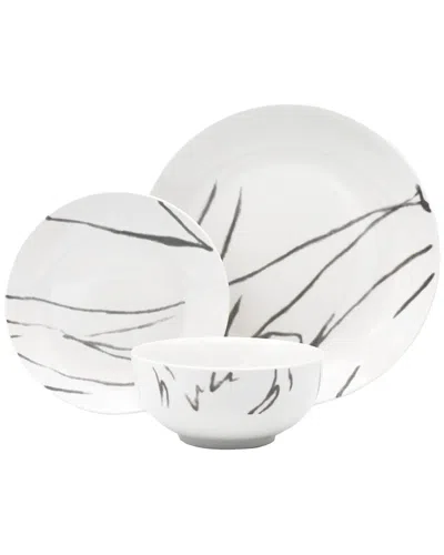 Godinger Rosa Black Porcelain 12pc Dinnerware Set