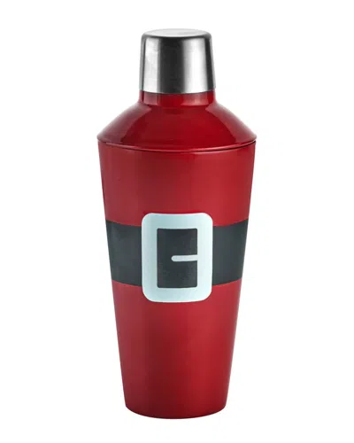 Godinger Santa Belt Cocktail Shaker In Red