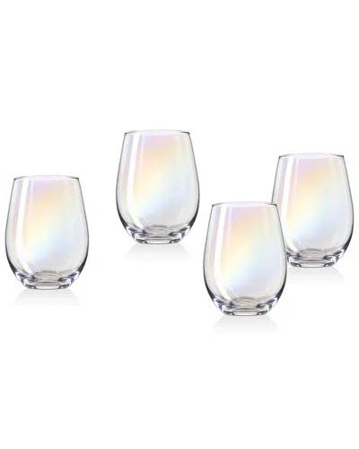 Godinger Sedona Stemless Wine Glasses (set Of 4) In Multi