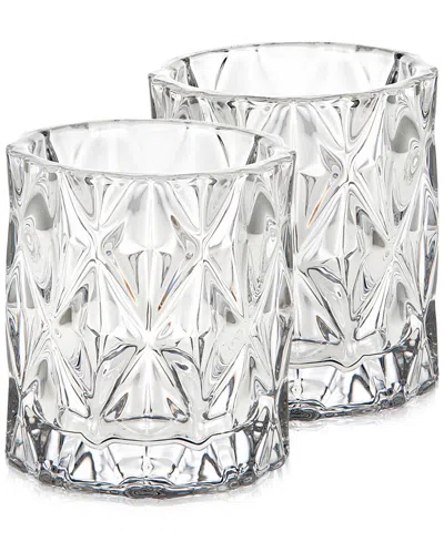 Godinger Serenade Set Of 2 Votives In Clear