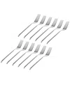Godinger Set Of 12 Ramp Mirrored 18/0 Stainless Steel Dinner Fork In Silver