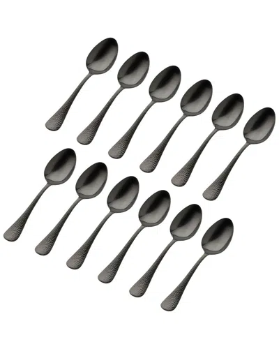 Godinger Set Of 12 Salem Matte Black 18/0 Stainless Steel Tablespoon