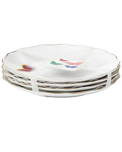 Godinger Set Of 4 Appetizer Plates In Neutral