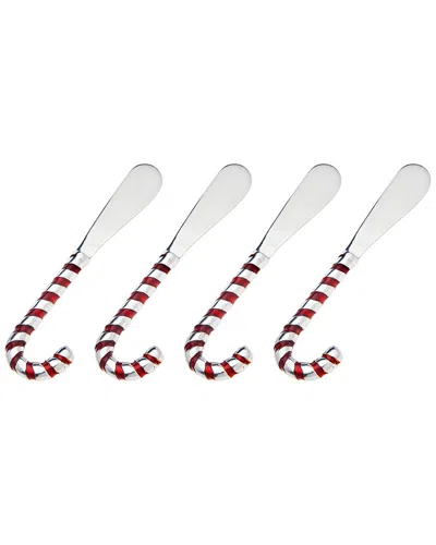 Godinger Set Of 4 Candy Cane Spreaders
