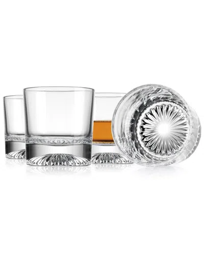 Godinger Set Of 4 Chill Double Old-fashioned Glasses In White