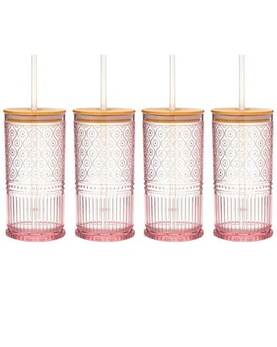 Godinger Set Of 4 Claro Acrylic Sippy Cups