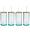 Godinger Set Of 4 Claro Acrylic Sippy Cups