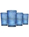 Godinger Set Of 4 Claro Tumblers In Blue