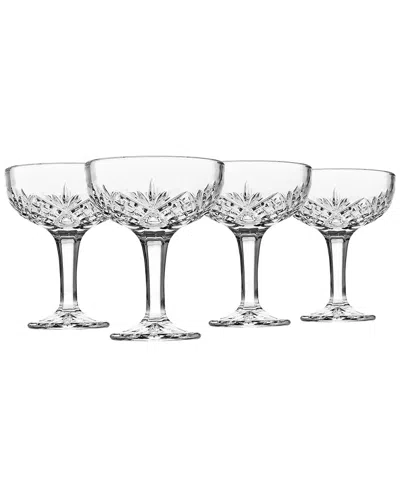 Godinger Set Of 4 Coupe Champagne Classes In Transparent