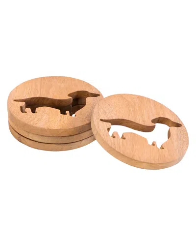 GODINGER GODINGER SET OF 4 DACHSHUND COASTERS
