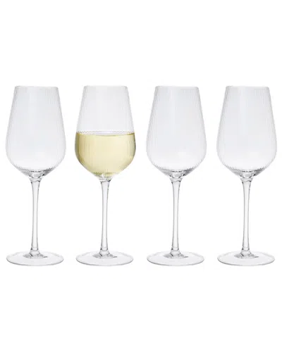 GODINGER GODINGER SET OF 4 DIVO OPTIC WHITE WINE GLASSES