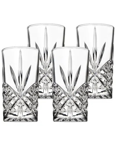 Godinger Set Of 4 Dublin Acrylic Highballs In Transparent