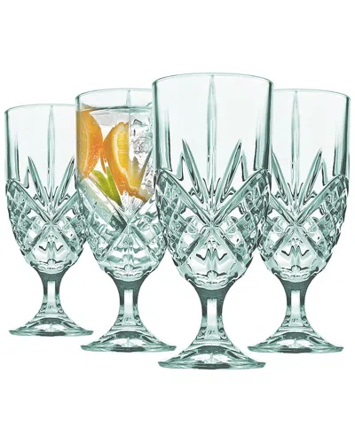 Godinger Set Of 4 Dublin Acrylic Seafoam Water Goblets In Green
