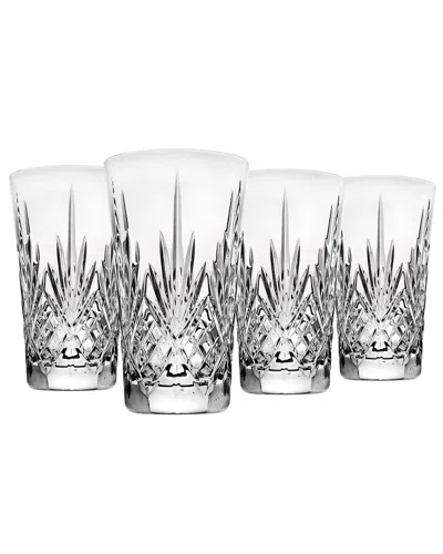 GODINGER GODINGER SET OF 4 DUBLIN CRYSTAL DRINKING GLASSES