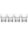 Godinger Set Of 4 Dublin Crystal Stackable Double Old Fashioned Glasses