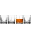 Godinger Set Of 4 Dylan Double Old Fashioned Glasses In Transparent